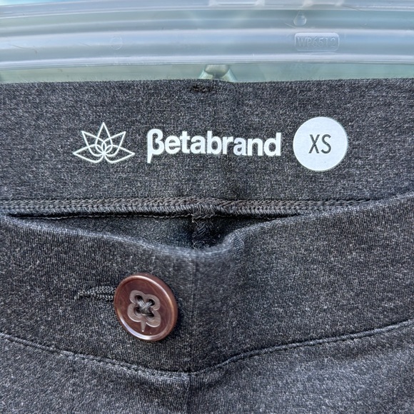 NWT Betabrand crop dress pant yoga pant charcoal gray size XS - Picture 5 of 7